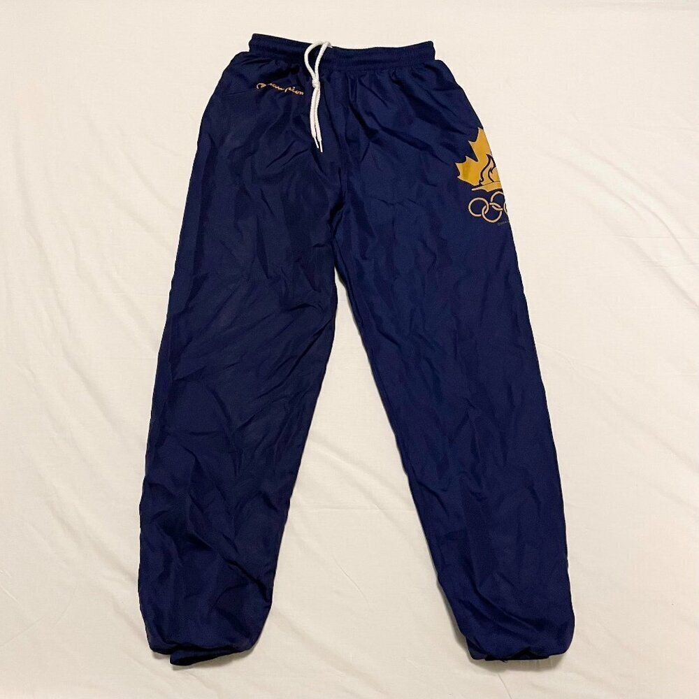 Vintage 1996 Champion Atlanta Olympics Mens Small Team Canada Track Pants
